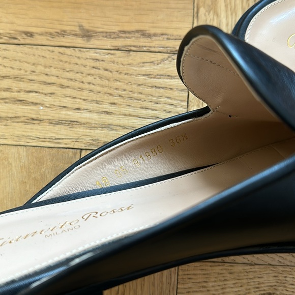 Gianvito Rossi Vitello Glove Black flat - 36.5 - Picture 5 of 10